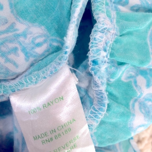 Lilly Pulitzer turquoise summer dress size medium - Picture 6 of 7